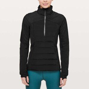 Lululemon Down For It All Puffer Running Pullover in Black Size 4